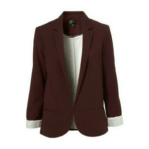 TOPSHOP Maroon Blazer